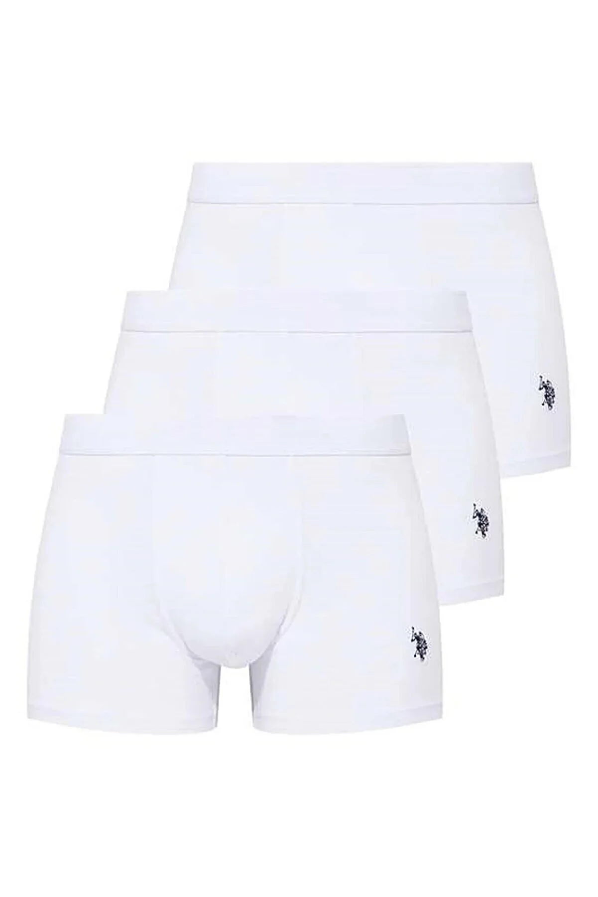 U.S. Polo Assn. 3 Pack Men’s Boxer Set, Cotton & Modal & Licra 80173 White